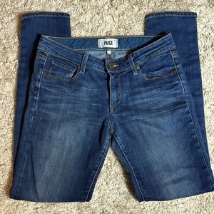 Paige Skyline Ankle Peg Jeans, Size 27